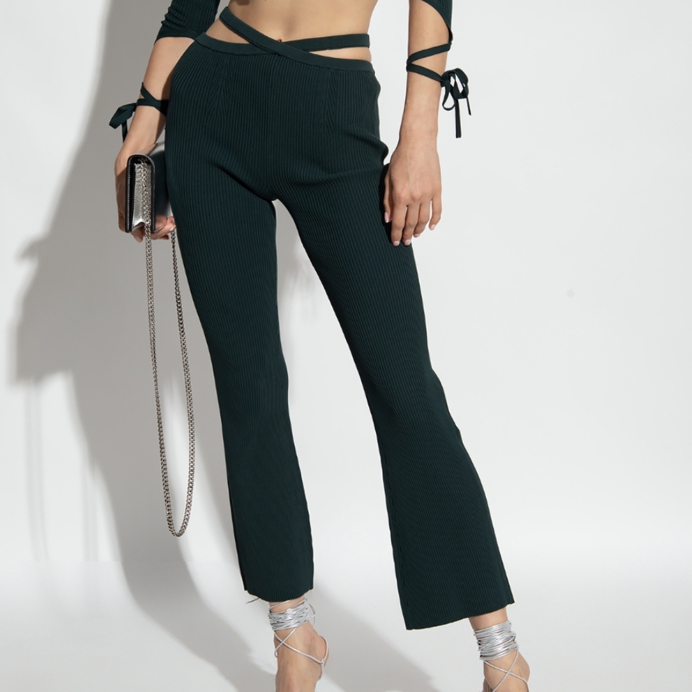 Cult Gaia Ashton Ribbed Trousers